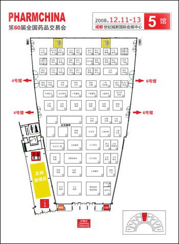 第60届全国药交会展位平面图