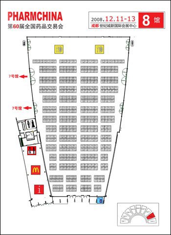 第60届全国药交会展位平面图