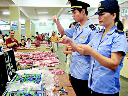 硼砂保鲜猪肉惊现市场 市民巧辨别