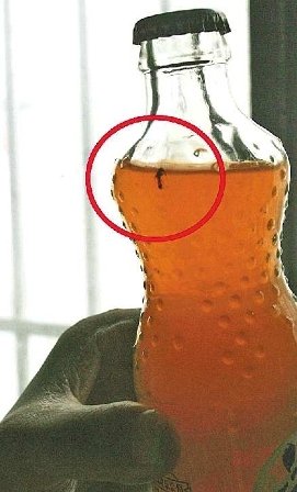 黑新闻:芬达橙味汽水未开封 瓶中现蚂蚁