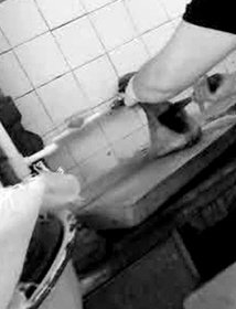 黑新闻：揭秘胎盘胶囊加工内幕 徒手灌制不消毒(图)