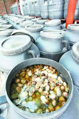 黑新闻：郑州查获2万斤工业盐腌蘑菇(图)