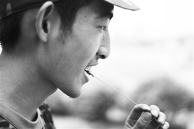 大一新生吃昆虫7年 苦恼校园难找到蚱蜢