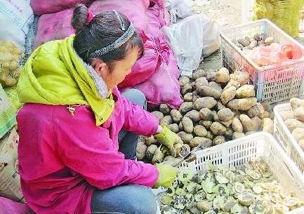 批发市场卖黑心土豆 专家: