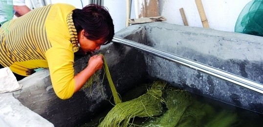 中山黑作坊玉米淀粉加墨汁和石蜡制红薯粉条