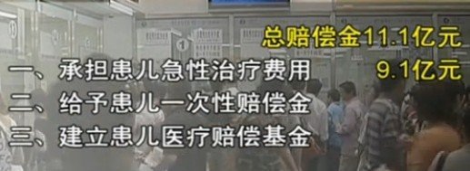 乳协回应三鹿毒奶粉案赔偿质疑 称27万患儿已获赔