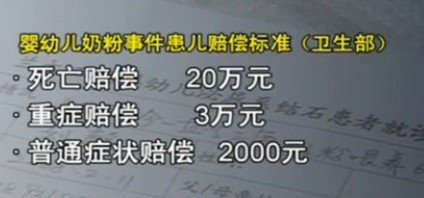 乳协回应三鹿毒奶粉案赔偿质疑 称27万患儿已获赔