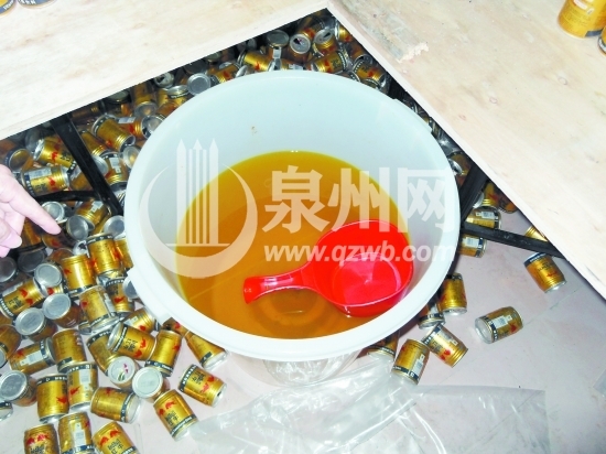 这些黄色液体装到罐里，就成了“红牛”饮料